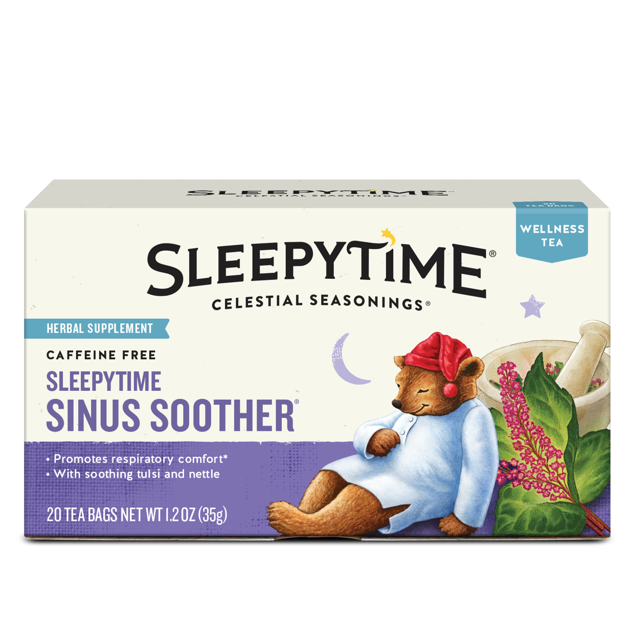 Celestial Seasoning Sleepytime Sinus Soother Wellness Tea x 20ct