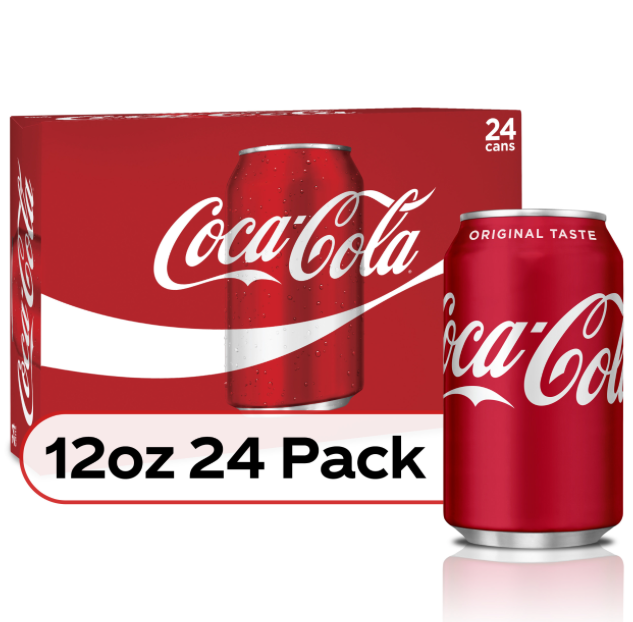 Coca Cola Soda  Soft Drink 12 fl oz x 24 ct