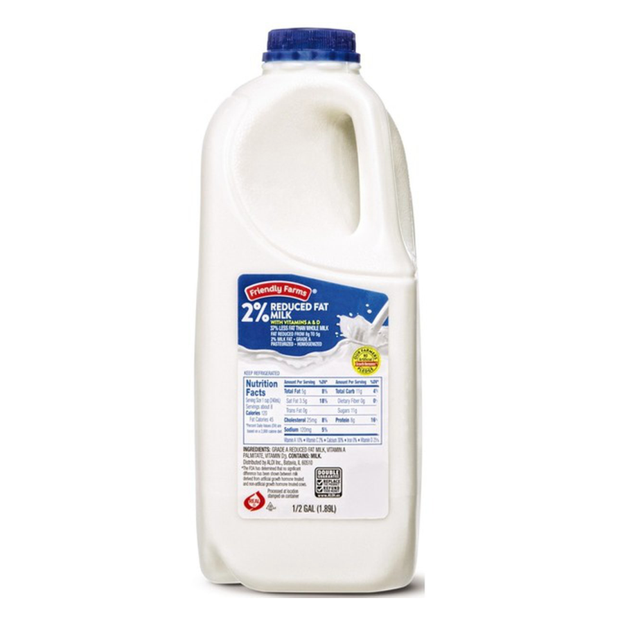 Market Basket 2% Milk x .5gallon