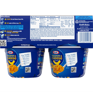 Kraft Macaroni & Cheese Dinner Cups x 4pk