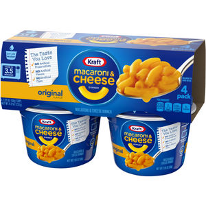 Kraft Macaroni & Cheese Dinner Cups x 4pk