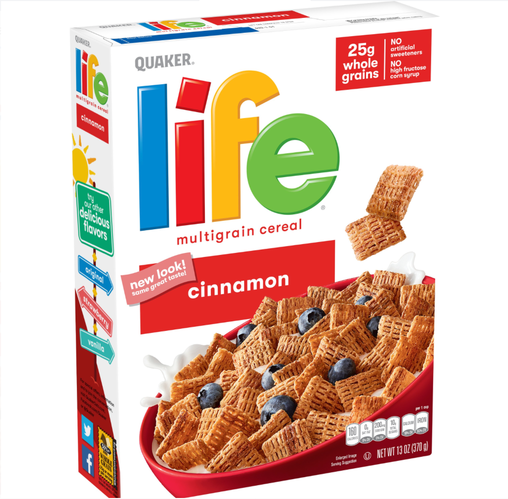 Quaker Life Multigrain Cereal, Cinnamon x 18oz