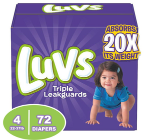 Luvs Disposable Diapers Size 4 x 72ct