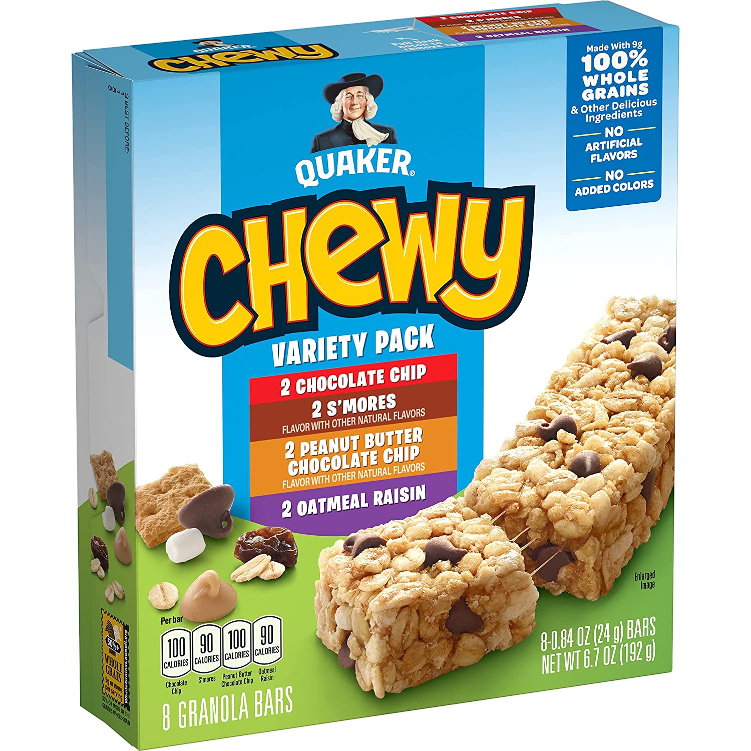 Quaker Variety Chewy Granola Bar x 8ct.