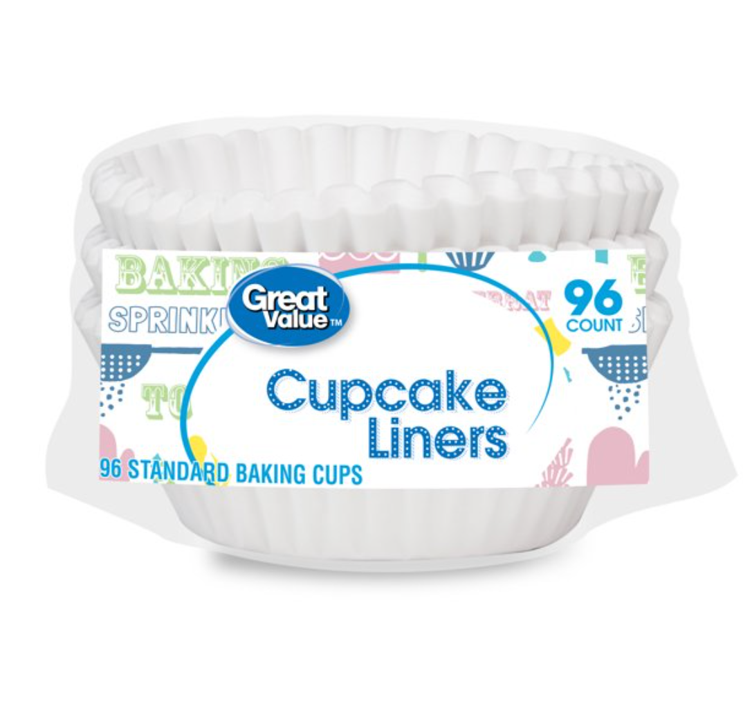 Great Value Cupcake Liners x 96ct