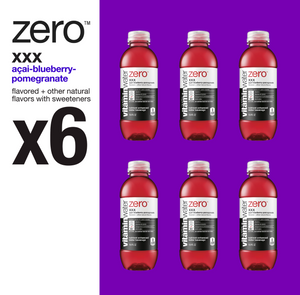 Vitamin Water Zero, Acai Blueberry Pomegranate, 16.9floz x 6ct