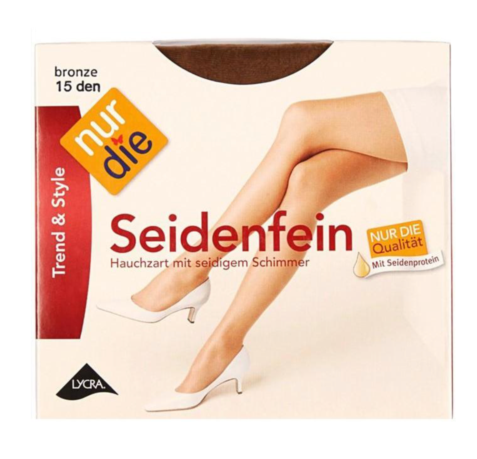 Nur Die Seidenfein Tights, Bronze 15 den, size small x 1