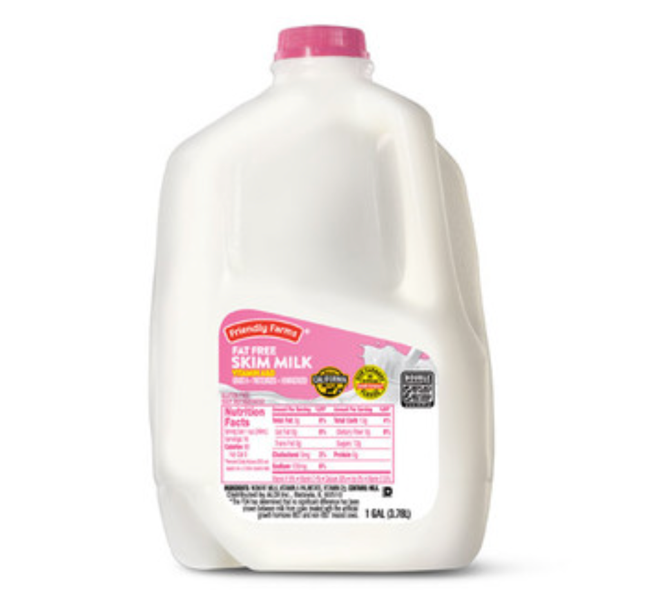 Market Basket Skim Milk x 1gallon