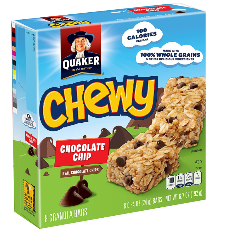 Quaker Chocolate Chip Chewy Granola Bar 8ct 6.7oz