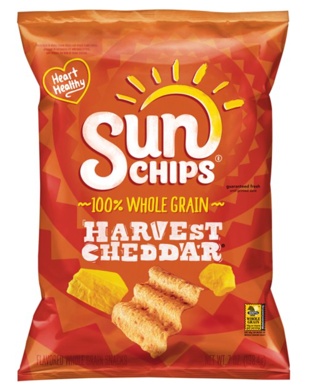 Sunchips Whole Grain Snacks Harvest Cheddar x 7oz