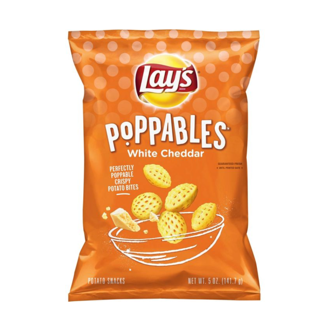 Lay's Poppables Flavored Potato Snacks, White Cheddar x 5oz