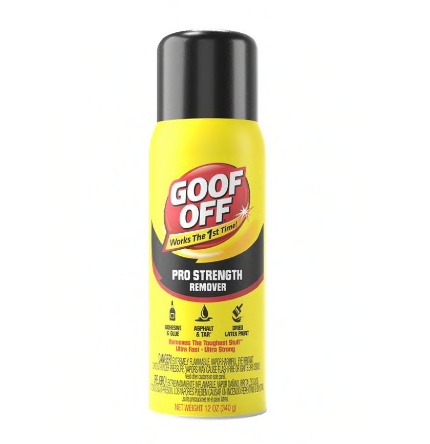 Goof Off Professional Strength Latex Paint & Adhesive Remover x 12oz