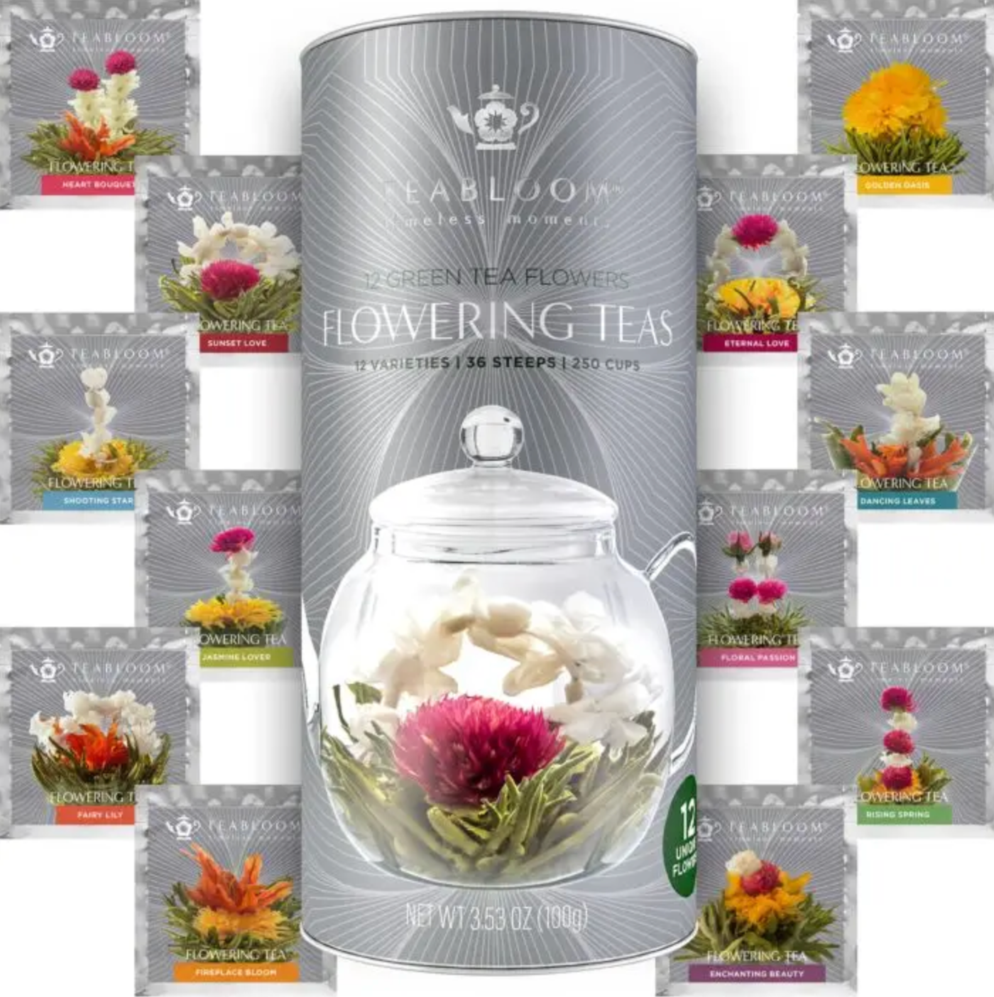 Tea Bloom Flowering Tea Bags x 12