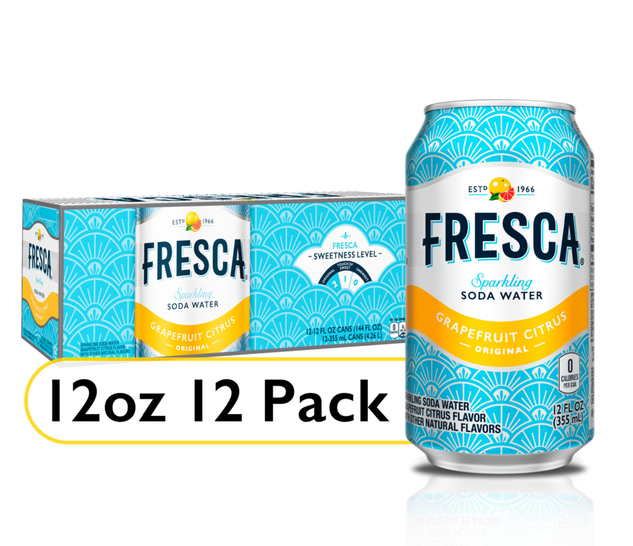 Fresca Original Grapefruit Citrus Soda x  12 fl oz x 12 ct