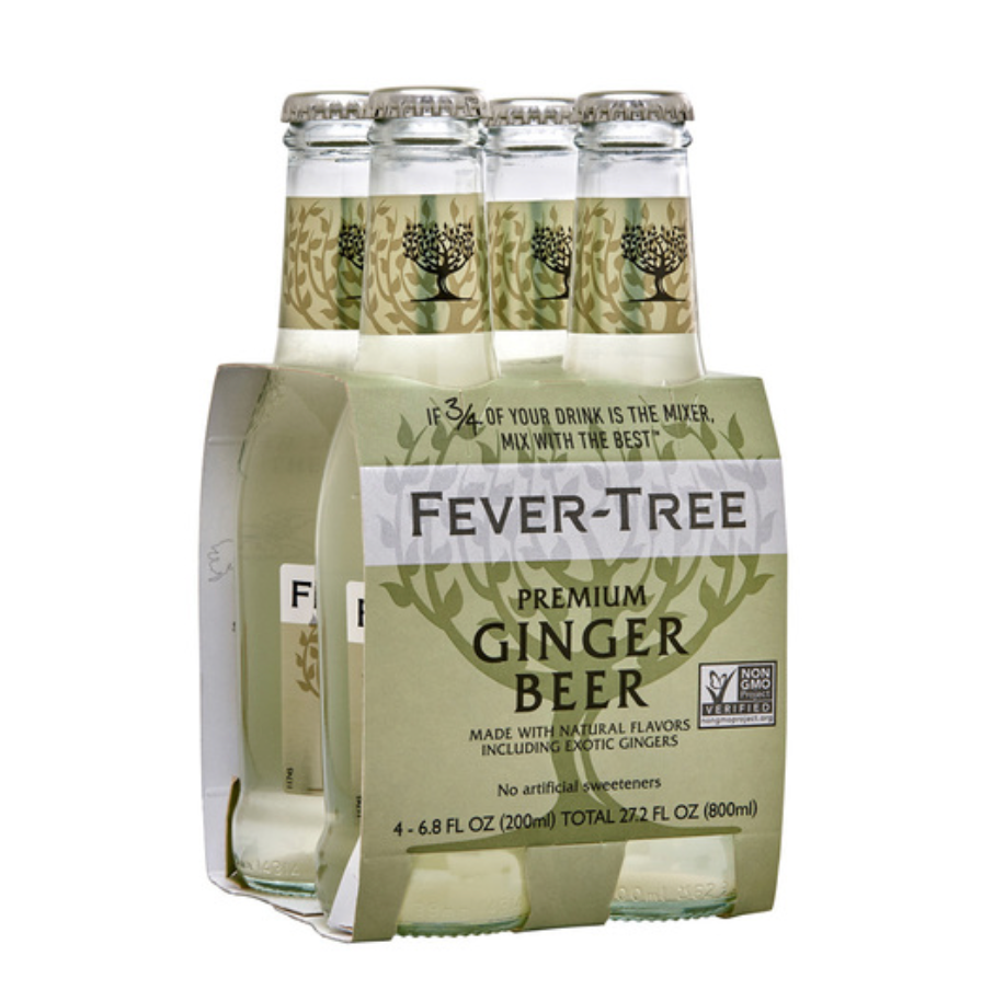 Fever-Tree Ginger Beer, 200 ml x 4ct