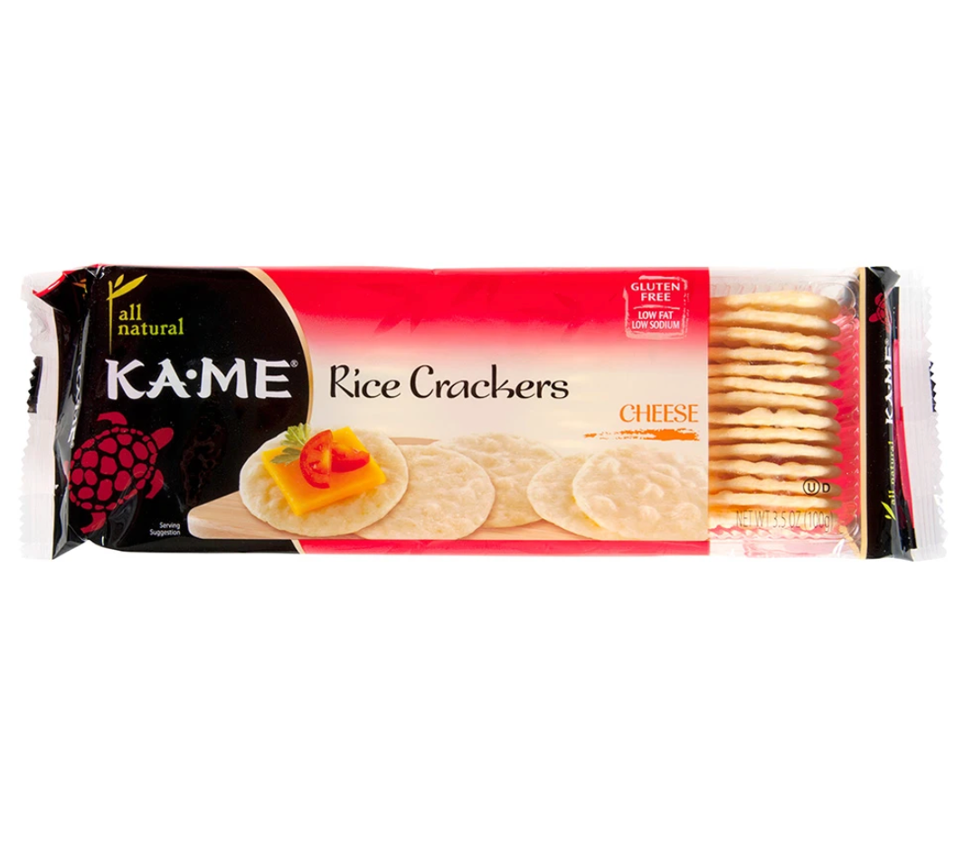 Kame Cheese Rice Crackers 3.5 oz