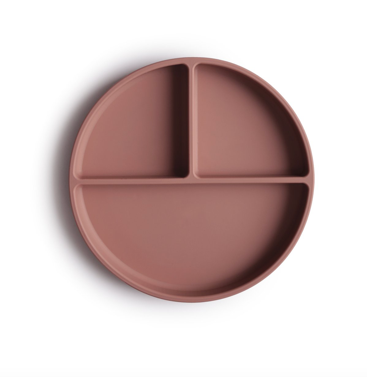 Silicone Suction Plate, Cloudy Mauve