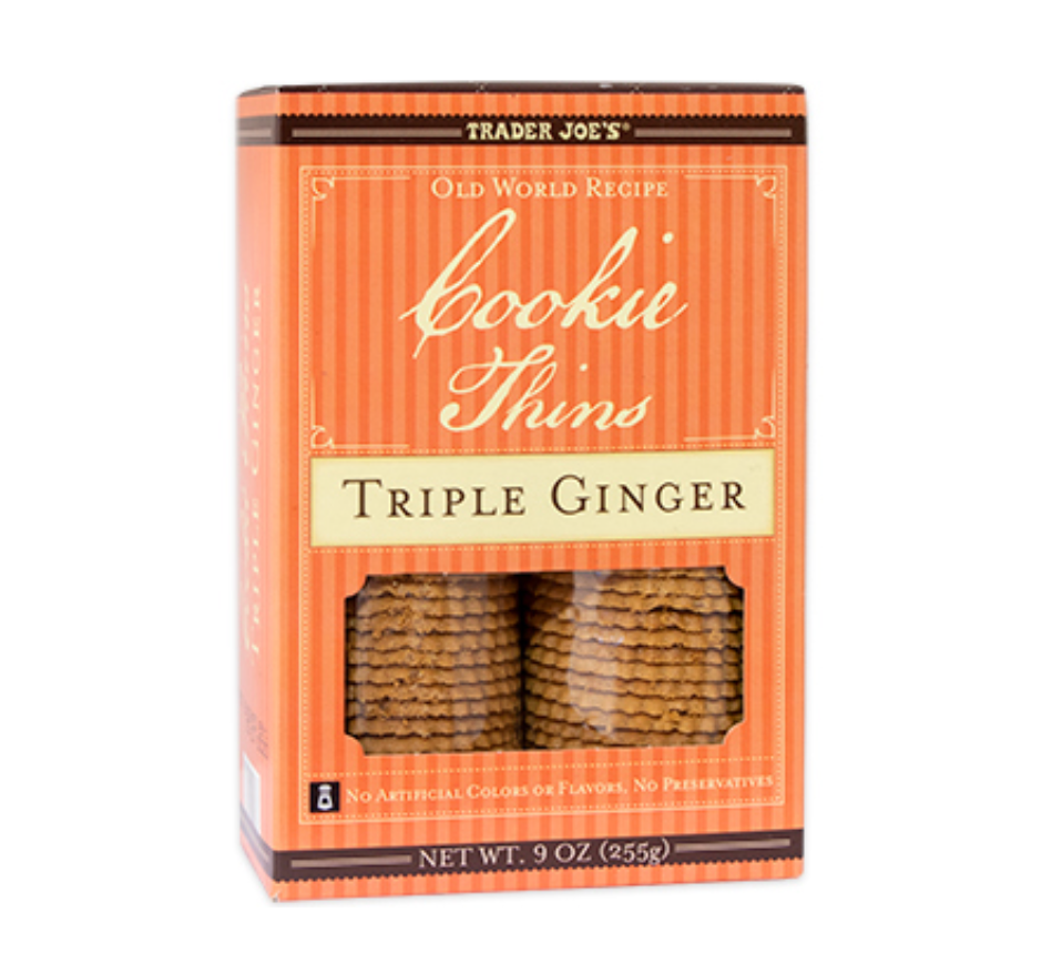 Trader Joe's Old World Recipe Cookie Thins, Triple Ginger x 9oz