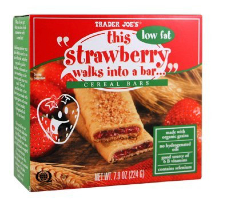 Trader Joe's "this strawberry walks into a bar" Cereal Bar x 7.8oz