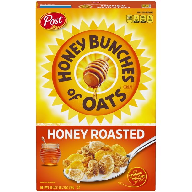 Post Honey Bunches of Oats, Honey Roasted Cereal x 12 oz.